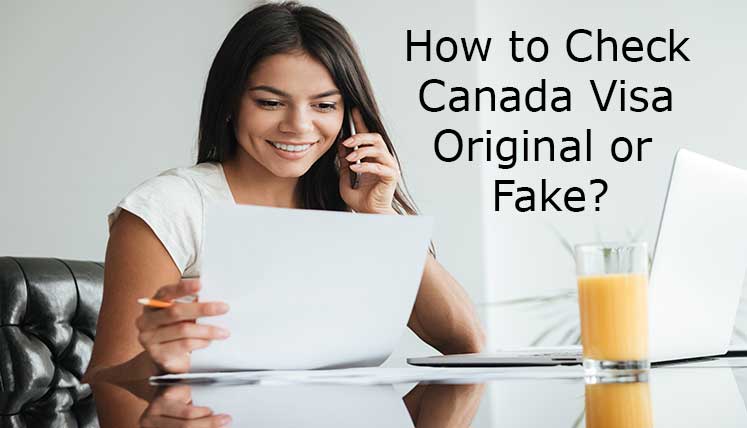 Original And Fake Canada Visa